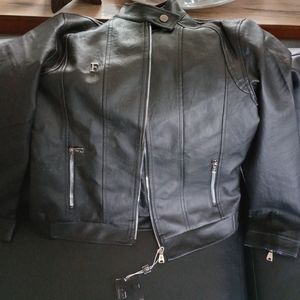 FCollection Italian made leather Bike jacket